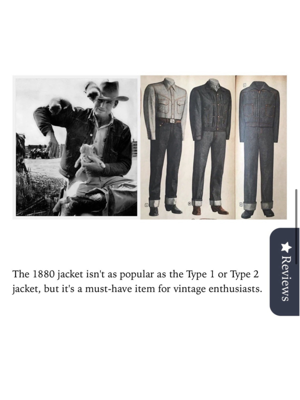 1880 Indigo Dyed 15 oz Selvedge Denim Jacket Annual Ring - Picture 10 of 11